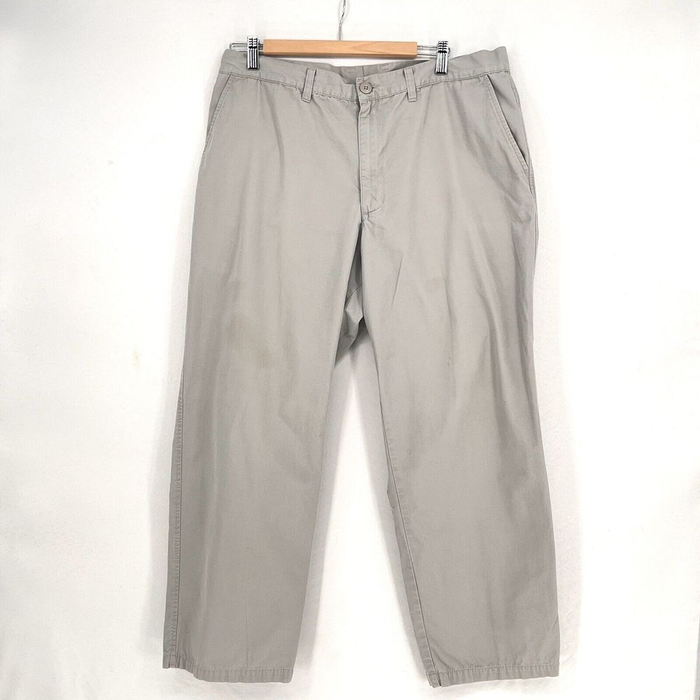 Patagonia Pants Slacks Men's Size 36 100 Percent Organic Cotton Solid Grey
